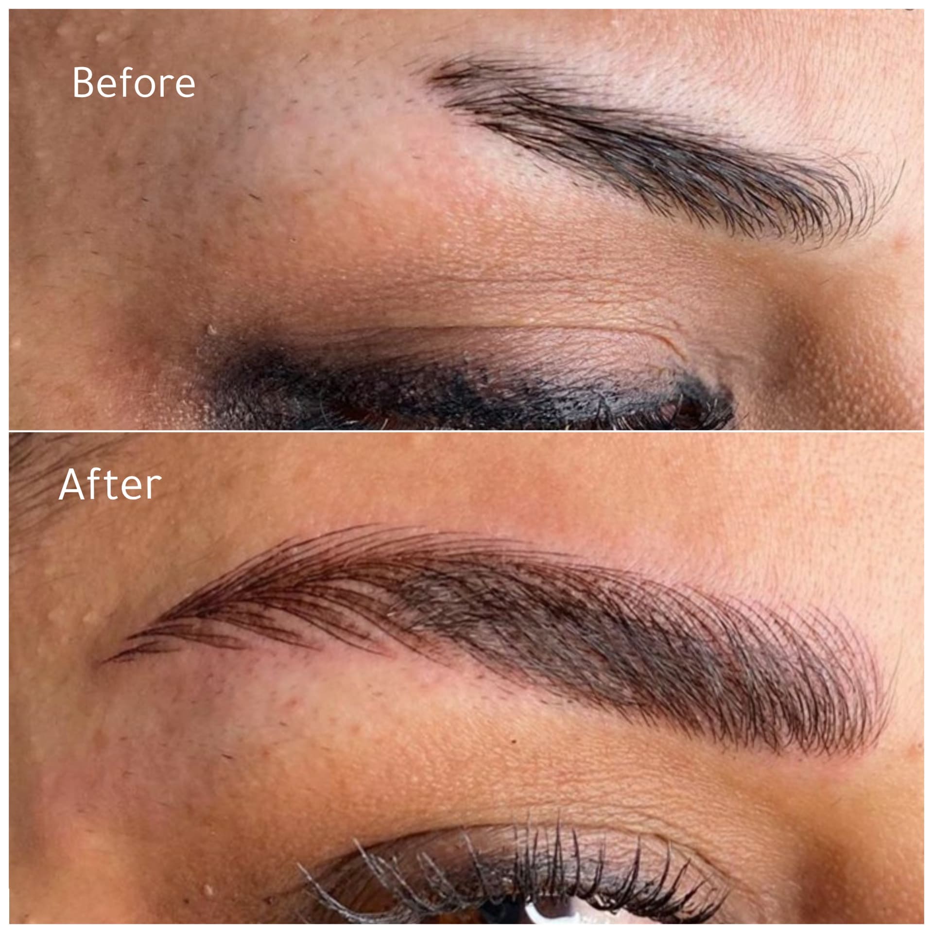 Microblading eyebrows